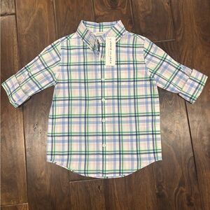 Janie and Jack Multicolor Plaid Button Down Shirt